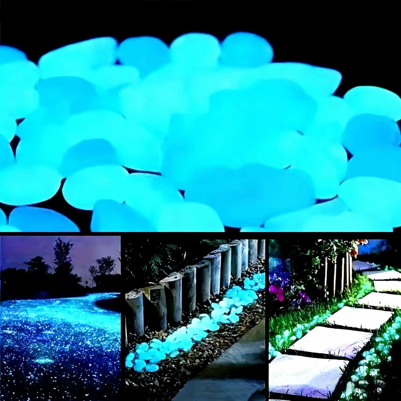 Fish Tank Gravel - Luminous StoneLEDLuminous100-500Eén verpakking0,39 inch Aquarium Bloempot