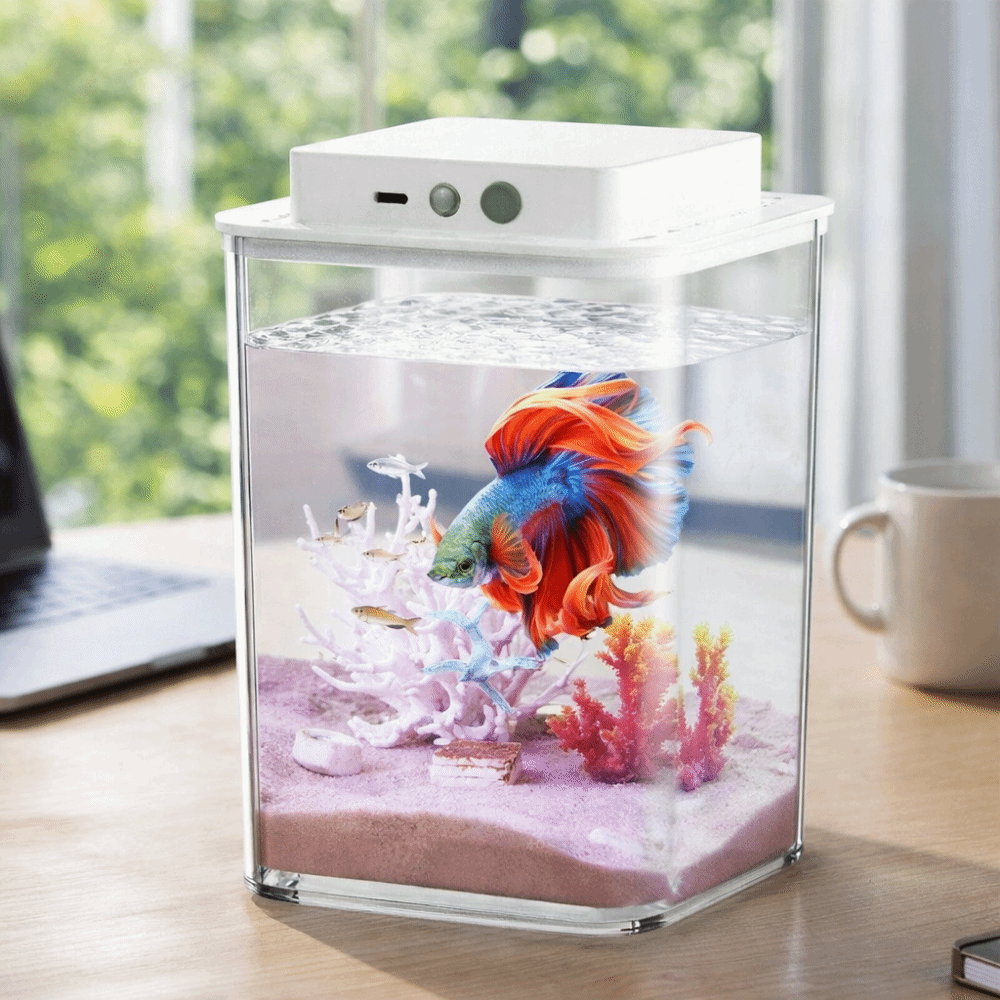 Aquarium Fish Betta - Transparante Betta Visbak met Intelligente Sensor
