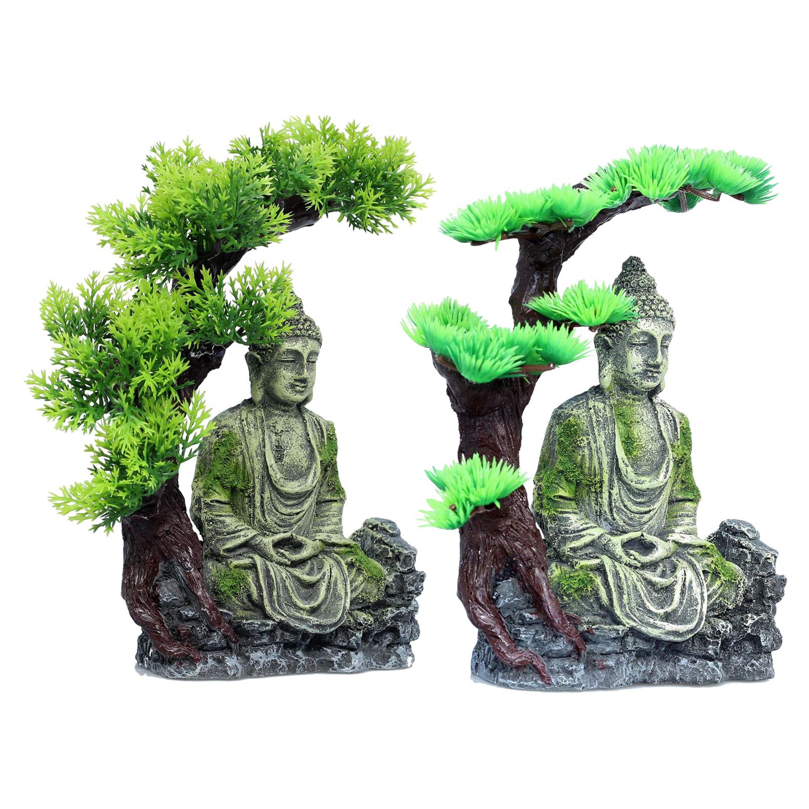 Aquarium Decor - Boeddhabeeld, aquariumdecoratie, harsvissenverblijf, Betta-hol voor grote