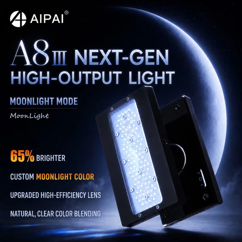 Aquarium Light - AIPAI A8 III-serie A8SE/A8 Pro, LED-akwariumverlichting