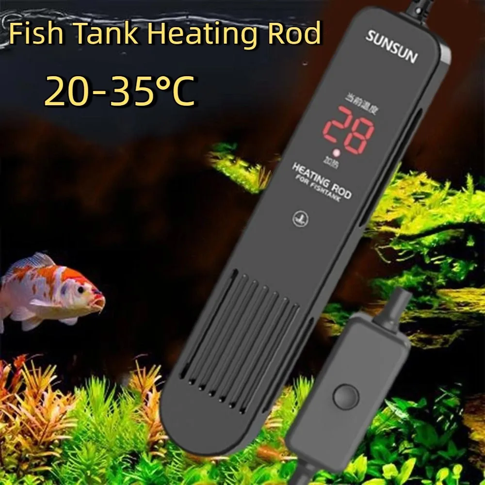 Fish Tank Heater - LCD-scherm 20-35 ° C Digitale aquariumverwarmingsstaaf
