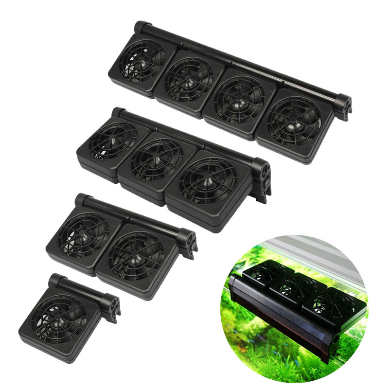 Fish Tank Heater - 1/2/3/4 Aquariumventilatoren Koelers Watertemperatuurregeling Visbak Koelventilatorsysteem