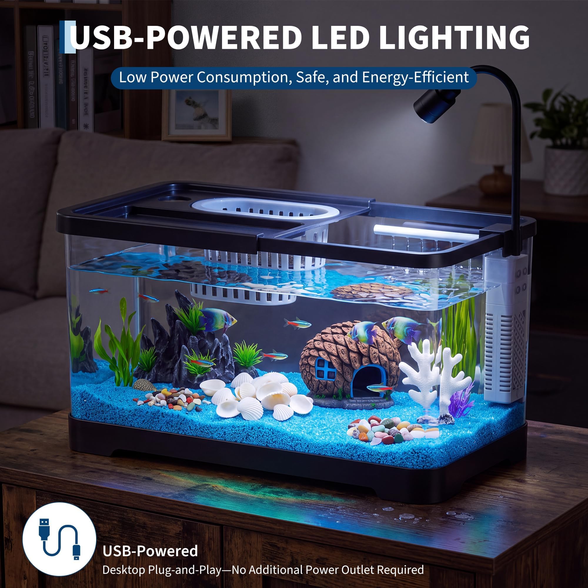 Viskom Starterset met filter e - Aquarium Fish Betta recensie en prijs