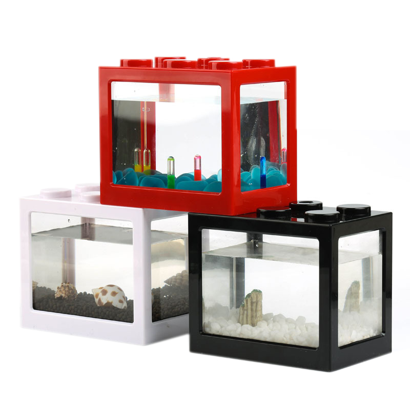 7-kleurige mini-aquarium betta - Aquarium Fish Betta recensie en prijs