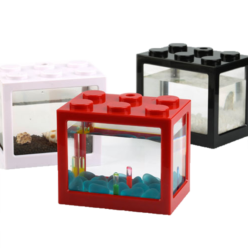 7-kleurige mini-aquarium betta - Aquarium Fish Betta recensie en prijs