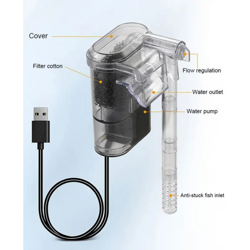 Nieuw hangend filter voor aqua - Aquarium Pump recensie en prijs