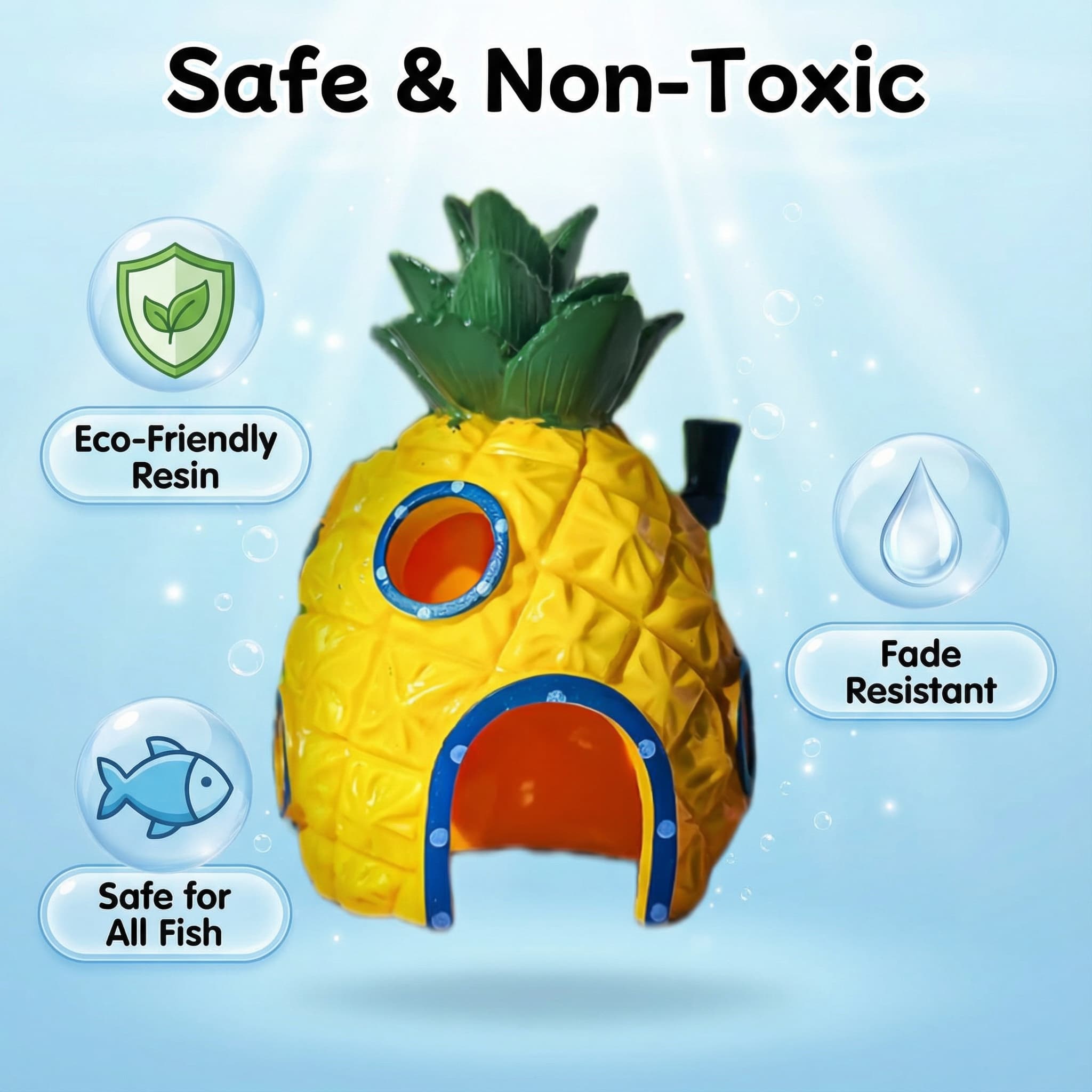 Ananas Huis Aquarium Decor, Mi - Aquarium Fish Betta recensie en prijs