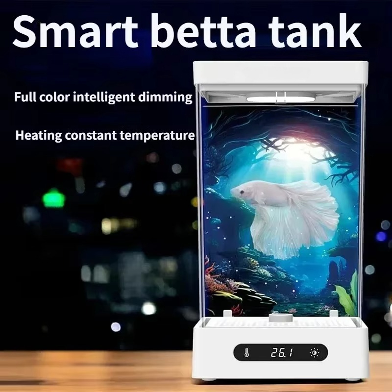 Slimme Betta Visbak Mini Burea - Xiaomi Aquarium Fish Tank recensie en prijs