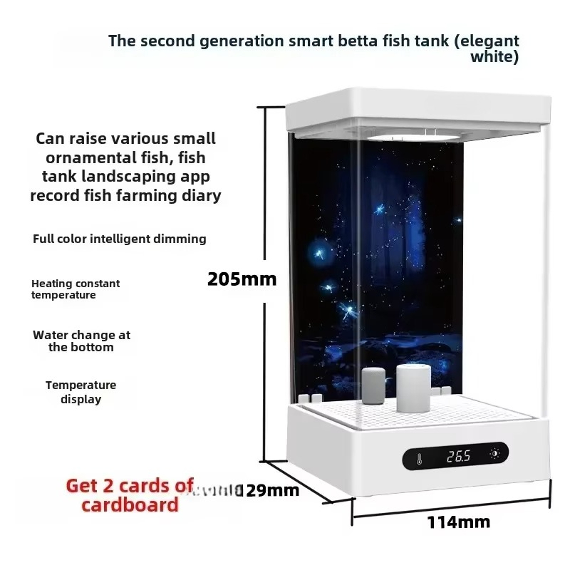Slimme Betta Visbak Mini Burea - Xiaomi Aquarium Fish Tank recensie en prijs