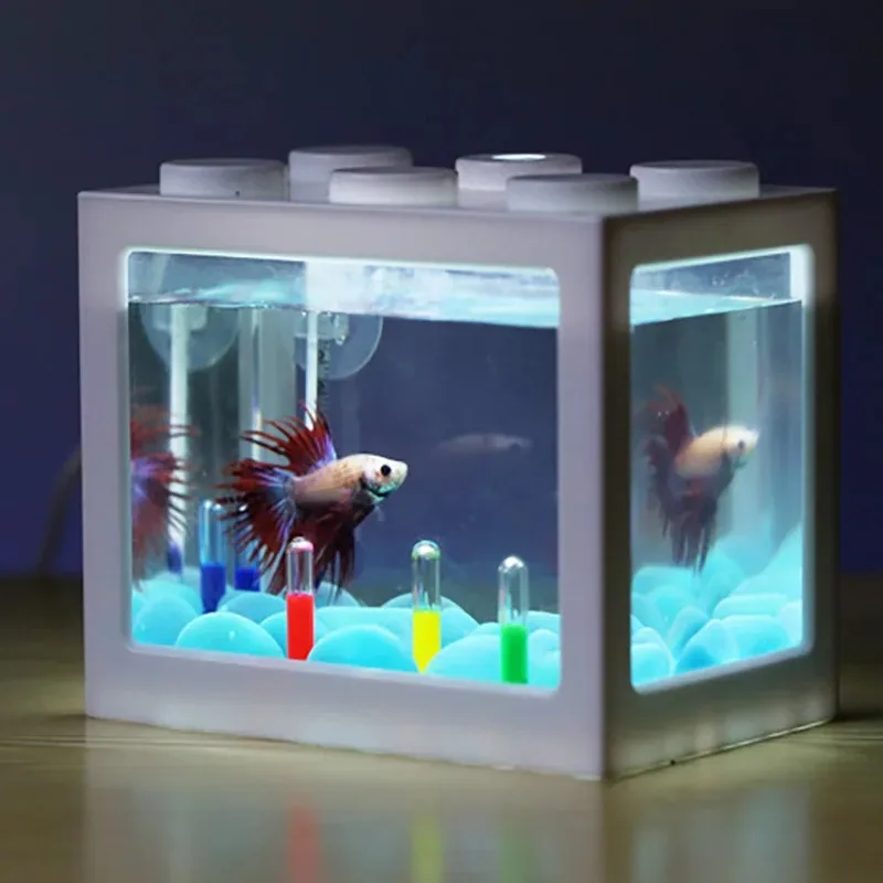 1l usb led desktop mini aquari - Betta Fish Tank recensie en prijs