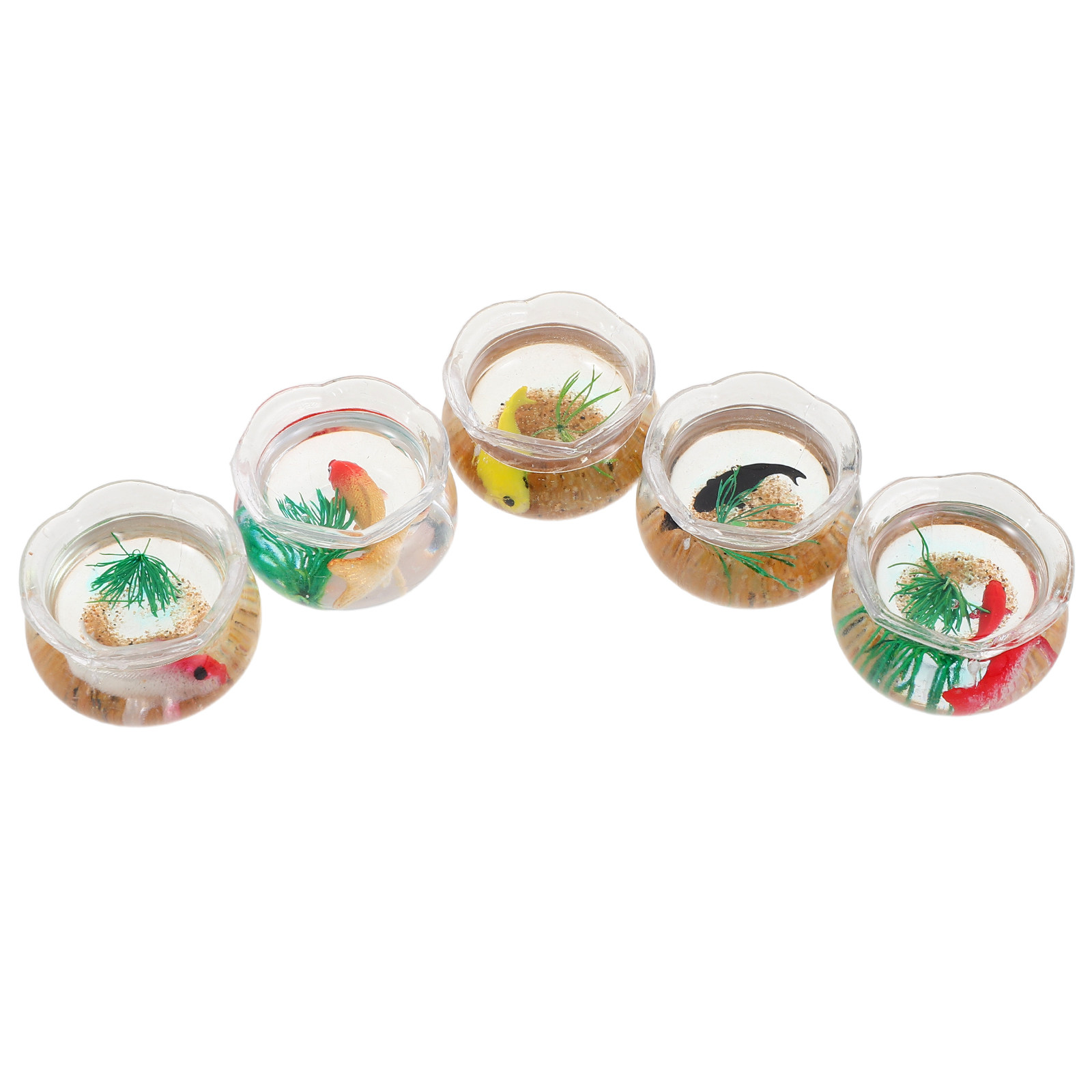5 stuks miniatuur koi-aquarium - Aquarium Plants recensie en prijs
