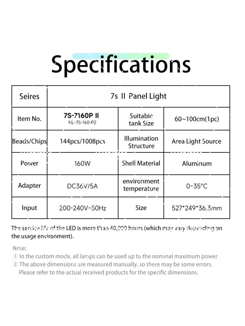 Aquarium LED-verlichting 160W  - Aquarium Light recensie en prijs